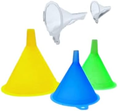 Funnels Variety Set of 5 Mini, Small to Larg Plastic Funnel for Kitchen Liquid Spices Powder Cosmetic Lotion Essential Oils - Image 5