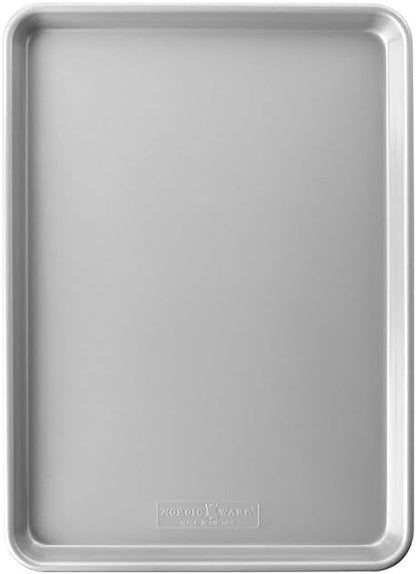 Nordic Ware Brilliant™ Colorful Bakeware 18 x 13 Half Sheet Pan, Nonstick made without PFAS or PTFE for safe cooking; Reinforced steel rim prevents warping - Image 6