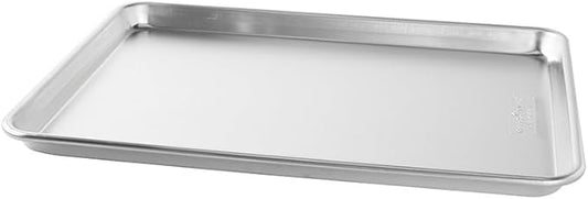 Nordic Ware Naturals Half Sheet - USA Made Aluminum Commercial Quality Sheet Pan for Baking or Roasting, Encapsulated Galvanized Steel Rim Prevents Warping, 1-Pack by NordicWare