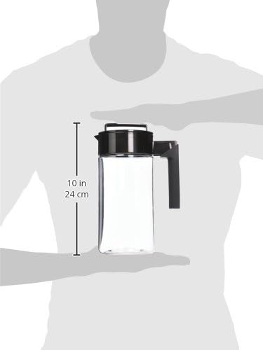 Takeya Airtight Pitcher - Durable BPA-Free Eastman Tritan Odor/Stain-Resistant Leakproof Lid for Iced Tea/Water Easy-Grip Silicone Handle Spill-Free Spout Fridge-Friendly Made in USA 1 Quart/Black - Image 9