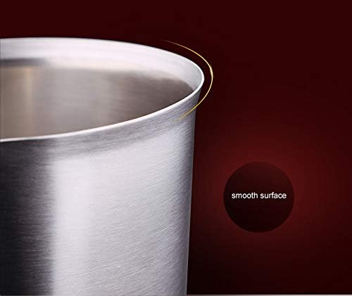 48Oz/6Cup Stainless Steel Pitcher (SUS304), 1.50 Liter Metal Container for Water, Milk, Liquid with Handle with Engraved Markings, Silver - Image 3