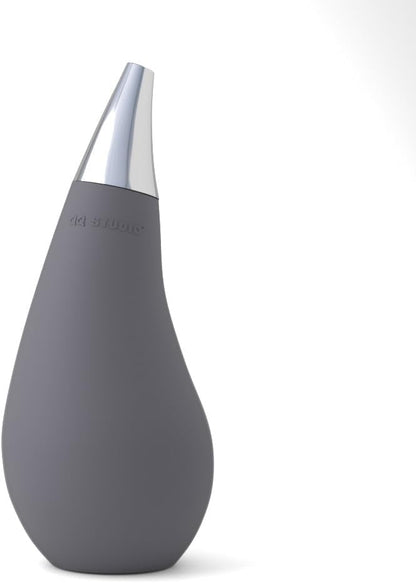 Kitchen Bathroom Counter top Squeezable Soap Dispensers Tear Drop Shape Bottle (Gray, ~7oz) by QQStudio