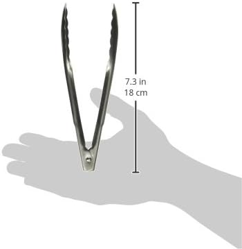 Winco Coiled Spring Heavyweight Stainless Steel Utility Tong, 7-Inch - Image 2