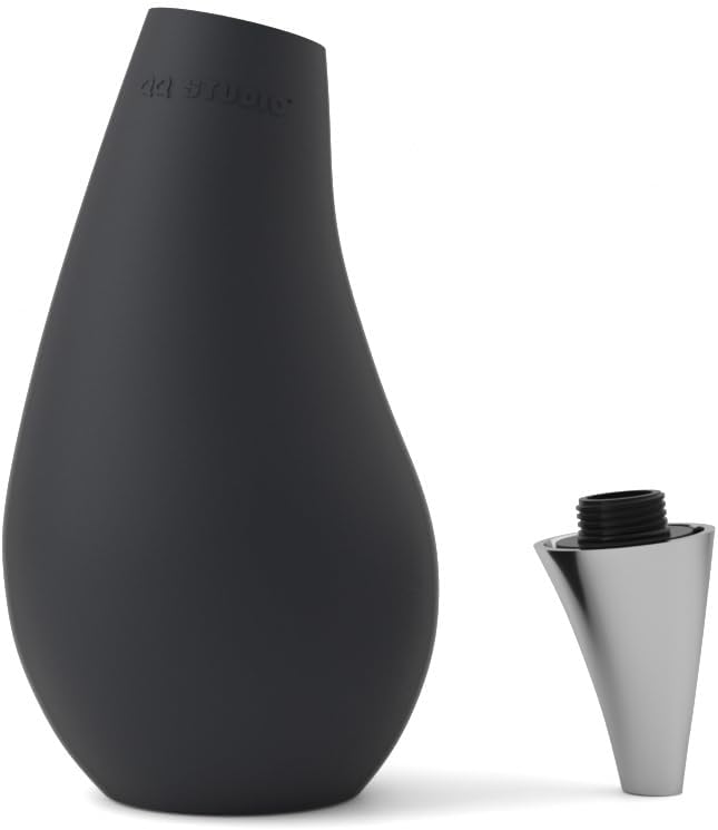 Kitchen Bathroom Counter top Squeezable Soap Dispensers Tear Drop Shape Bottle (Black, ~7oz) - Image 4