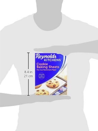 Reynolds Kitchens Cookie Baking Sheets, Pre-Cut Baking Parchment Paper Sheets for Cookies, Oven-Safe up to 425 Degrees, Reusable Up to 3X, No-Mess Cleanup, 12 in x 16 in, 22 Count (Pack of 2) - Image 9