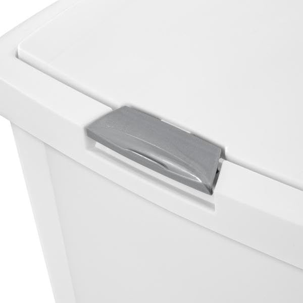 STERILITE 10458004 Touch Can, White, 13 Gallon - Image 6