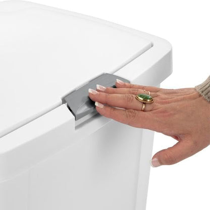 STERILITE 10458004 Touch Can, White, 13 Gallon - Image 7