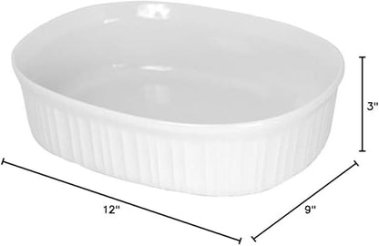 CorningWare FS2 2.5qt Oval French White Casserole Dish