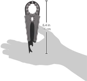 Jokari Multi Bottle Opener for Jars Bottles and Cans 3 in 1 Easy Grip Lid Opener for Weak Hands Twist Caps Pull Tabs Pop Tops and Small Lids Arthritis Aid Manual Kitchen Tool Black - Image 3