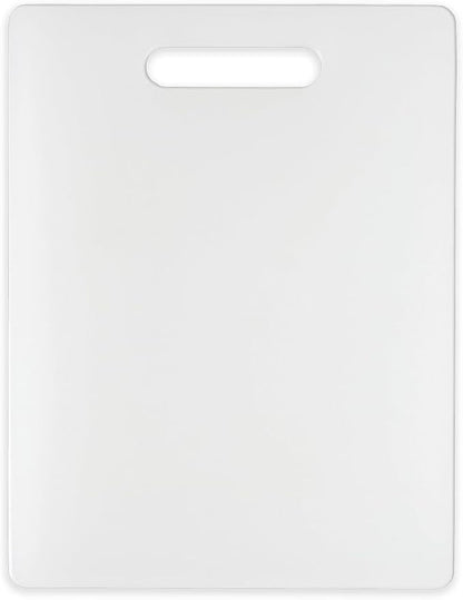 Dexas NSF Polysafe Cutting Board with Handle, 8.5 by 11 inches, White
