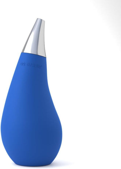 Kitchen Bathroom Counter top Squeezable Soap Dispensers Tear Drop Shape Bottle (Blue, ~7oz) by QQStudio