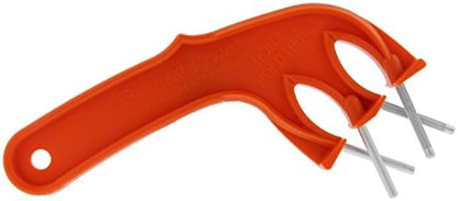 The Edgemaker Knife Sharpener Pro 331- Perfect for Sharpening & Honing any Blade, Durable, Safe & Easy to Use- Orange