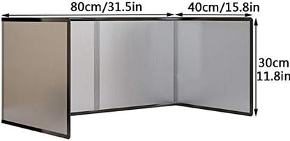 4 Sided Stainless Steel Oil Splatter Guard, Grease Splatter Screen, Stove Splash Guard, Foldable Oil Proof Baffle Fry Wall Splash Guards (31.5"Dx15.8"Wx11.8"H) - Image 3