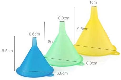 Funnels Variety Set of 5 Mini, Small to Larg Plastic Funnel for Kitchen Liquid Spices Powder Cosmetic Lotion Essential Oils - Image 6