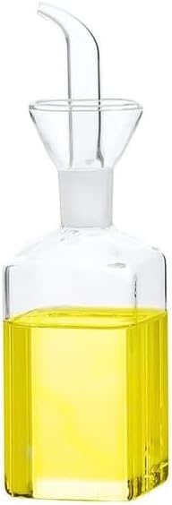 LandHope Oil Bottle Glass Olive Oil Dispenser Bottle Glass Cooking Oil Vinegar Measuring Dispenser With Spout for Kitchen and BBQ (250ml/8.54oz) by LandHope