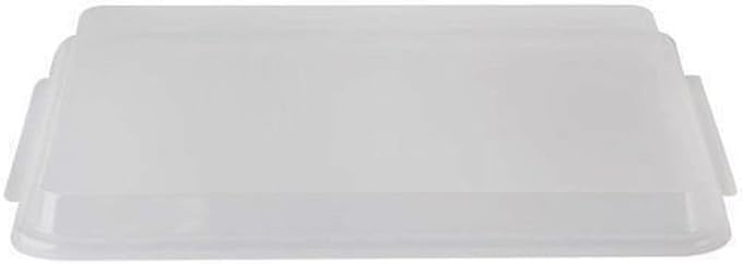 TrueCraftware- 1/4 Size Polypropylene Sheet Pan Cover Clear Color Set of 2- Sheet Pan Cover for Baking Tray Baking Pans for Cookies and Cakes Perfect for Home Bakery and Restaurants