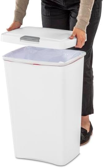 STERILITE 10458004 Touch Can, White, 13 Gallon - Image 9