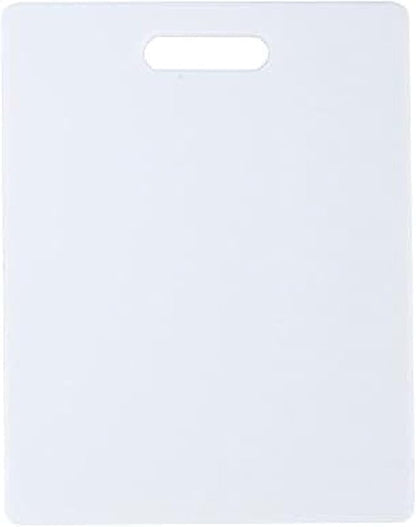 FARBERWARE Reversible Plastic Cutting Board, 8x10 Inch, White, Dishwasher Safe, Non-Porous and Durable for Chopping, Slicing, Prep, Easy to Store by Farberware