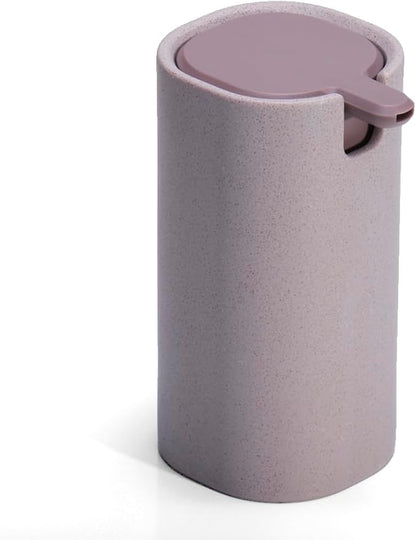 LINE+ARC Modern Easy-to-Press Soap Dispenser (Rose). No-Rust Cute Bathroom Pink Marble Kitchen Sink Ergonomic Liquid Lotion Shampoo Conditioner. by LINEARC