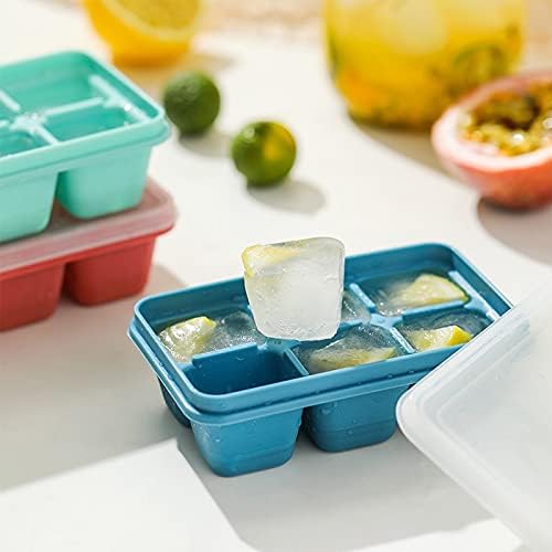 Ice Cube Trays for Freezer 3 Pack - Mini Ice Cube Trays with Lid & Easy-Release Silicone Bottom, Stackable Small Ice Cube Molds for Mini Fridge/Travel/Dorm Freezer - Image 4