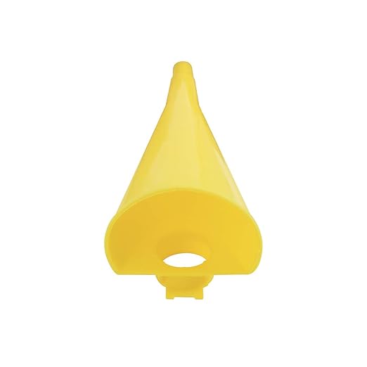 Eagle Plastic Funnel for Type I Metal Safety Cans, 5"x 7"x 12", Made of Chemically Resistant High-Density Polyethylene, Yellow, Made in the USA, F15FUN (Pack of 2) - Image 4