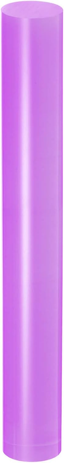 HARFINGTON Acrylic Clay Roller 8 Inch x 1 Inch Solid Non-Stick Plastic Round Tube Roller Polymer Clay Rod Fondant Rolling Pin for Shaping, Sculpting, Modeling DIY Crafts, Purple