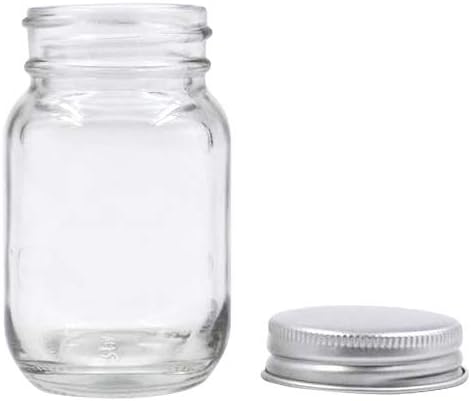 U Pack 2oz Mason Jar with Silver Lid for Honey Jam Spice Pack of 24 Sets - Image 2