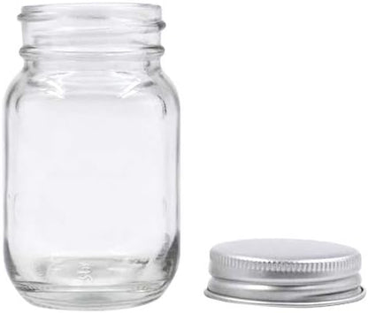 U Pack 2oz Mason Jar with Silver Lid for Honey Jam Spice Pack of 24 Sets - Image 2