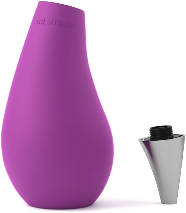 Kitchen Bathroom Counter top Squeezable Soap Dispensers Tear Drop Shape Bottle (Purple, ~7oz) - Image 2