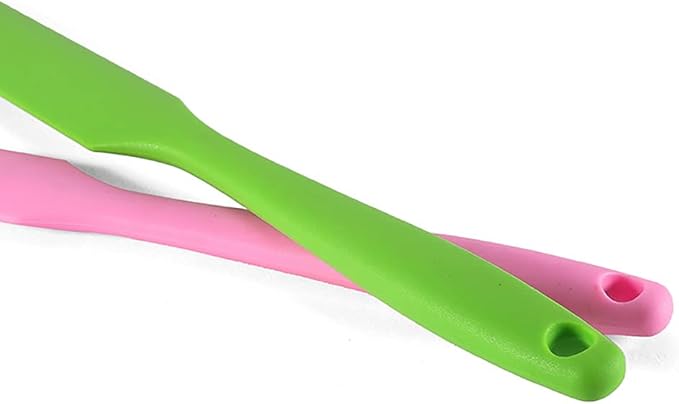 Small Silicone Spatulas Bulk for Kitchen, Baking, Cake Icing, Resin Craft(set of 6), Mini Silicon Scraper Tool, Jar Spatula with Long Handle Heat Resistant, Waxing Sticks Large with Slant for Hard Wax - Image 5