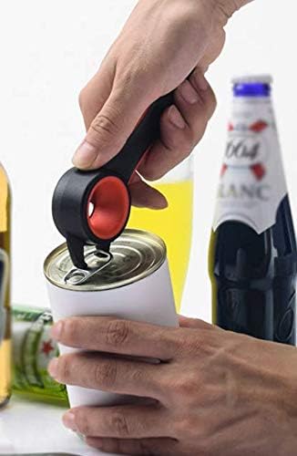 2 pcs 5 In 1 Multi Function Multi-function Can Jar Bottle Open/Tighten Bottle Jar Can Opener for Small Hands, Seniors or Anyone Who Suffers from Arthritis Good Kitchen Tool (black/white) - Image 3