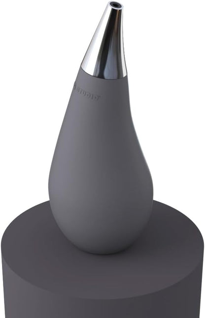 Kitchen Bathroom Counter top Squeezable Soap Dispensers Tear Drop Shape Bottle (Gray, ~7oz) - Image 3