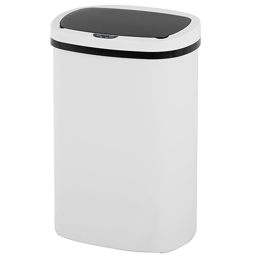FDW Garbage Can 13 Gallon 50 Liter Kitchen Trash Can for Bathroom Bedroom Home Office Automatic Touch Free High-Capacity with Lid Waste Bin by FDW