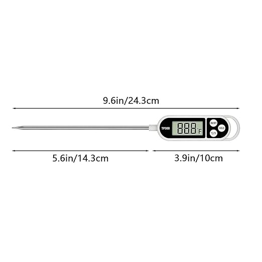 Candy Thermometer Digital Instant Read for Meat Kitchen Cooking Food Oil Deep Fry BBQ Grill Smoker (1, 9.4in) - Image 4