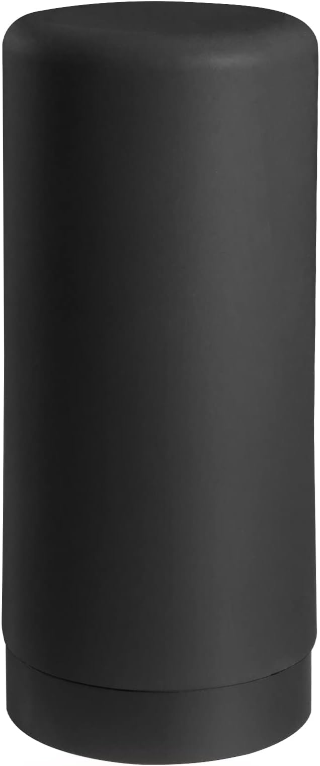 ElmRidge Dish Soap Silicone Dispenser for Kitchen Sink,Squeeze Washing Up Liquid and Hand Soap,Round refillable Silicone Bottles,Easy to Fill and to use, 8.5 oz,Black 2.4 x 2.4 x 5.5 inches (Black) - Image 2