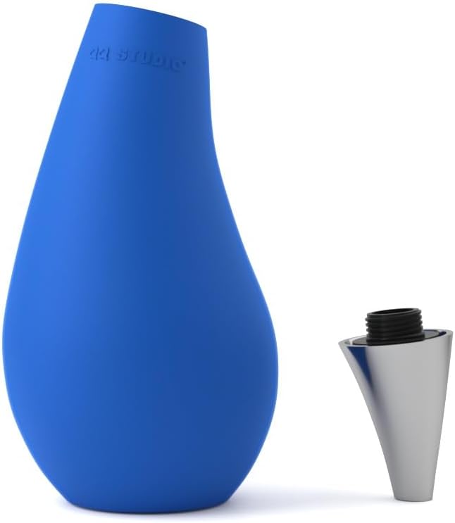 Kitchen Bathroom Counter top Squeezable Soap Dispensers Tear Drop Shape Bottle (Blue, ~7oz) - Image 2