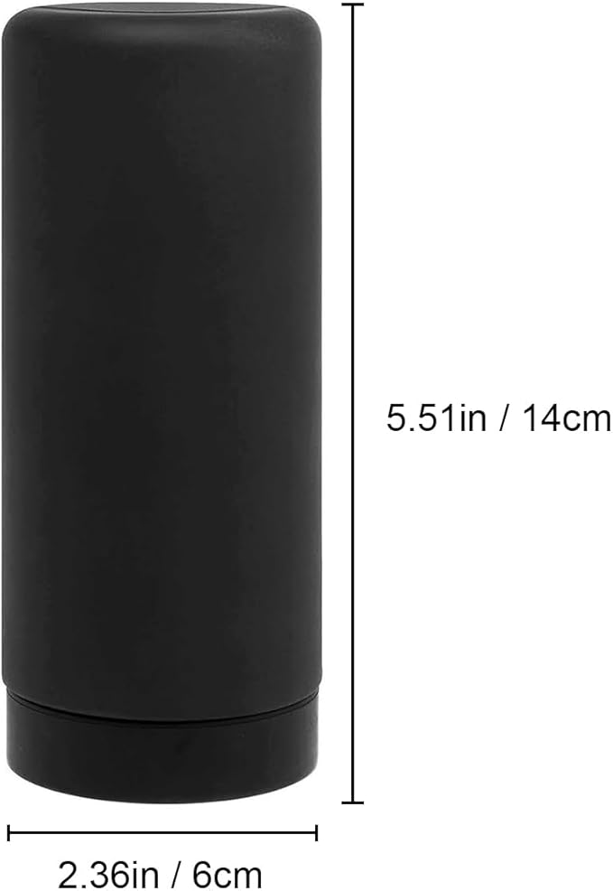 Silicone Dish Soap Dispenser, 8 Oz Refillable Squeeze Bottle, Leakproof for Kitchen Sink, Black - Image 5