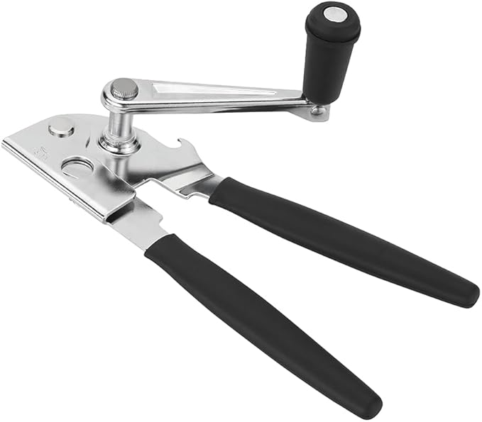 Manual Can Opener with Soft Handles,Commercial Can Openers Heavy Duty, Ergonomic Easy-Turn Crank for Seniors,Industrial Can Opener for Restaurant - Image 8