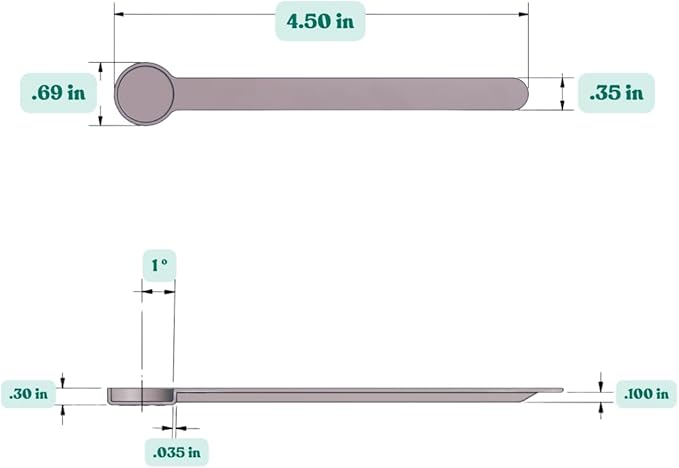 1/4 Teaspoon (1.25 mL) Long Handle Plastic Measuring Spoon for Coffee, Protein Powder, Pet Food, Spices, Grains, Dry Goods – Food-Grade BPA-Free (Pack of 10) - Image 2