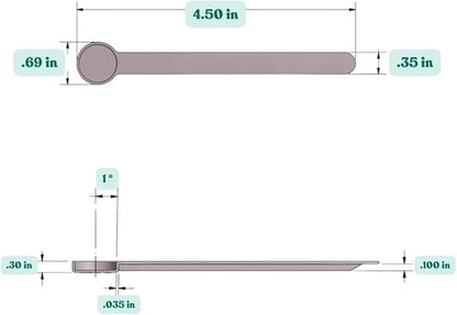 1/4 Teaspoon (1.25 mL) Long Handle Plastic Measuring Spoon for Coffee, Protein Powder, Pet Food, Spices, Grains, Dry Goods – Food-Grade BPA-Free (Pack of 10) - Image 2