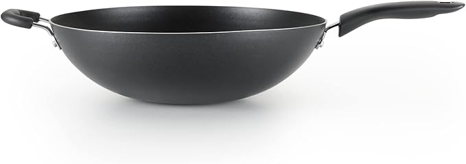 T-Fal Specialty Nonstick Woks & Stir-Fry Pan 14 Inch Oven Broiler Safe 350F Cookware, Pots and Pans, Dishwasher Safe Black - Image 3