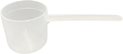 63 mL (63 CC | 2.13 Oz.) Long Handle Plastic Measuring Scoop for Coffee, Protein Powder, Pet Food, Spices, Grains, Dry Goods – Food-Grade BPA-Free (Pack of 25) by Supplement+and+Supply