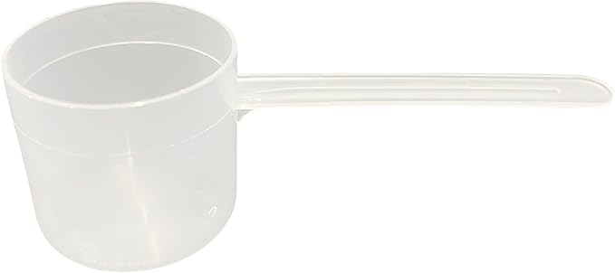 55 mL (55 CC | 1.86 Oz.) Long Handle Plastic Measuring Scoop for Coffee, Protein Powder, Pet Food, Spices, Grains, Dry Goods – Food-Grade BPA-Free (Pack of 1) by Supplement+and+Supply