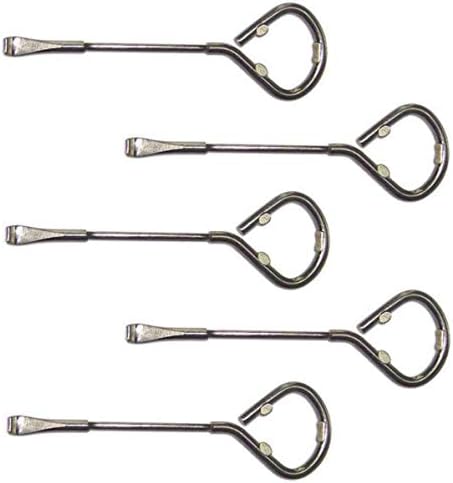 5 Pack Paint Can Opener, Bottle Opener, Metal Paint Can Opening Tool, 5 Pack Steel Paint Can Tool