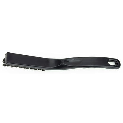 SPARTA Detail Brush Grout Brush, Crevice Brush with Hanging Hole for Bathroom, Kitchens, Countertop, Plastic, 9 Inches, Black