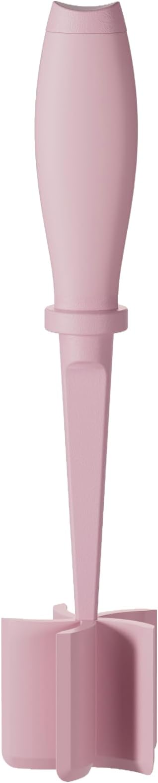 Meat Chopper, 5 Curve Blades Ground Beef Masher, Heat Resistant Meat Masher Tool for Hamburger Meat, Ground Beef, Turkey and More, Nylon Hamburger Chopper Utensil Non-scratch Utensils-Pink by TMEDW