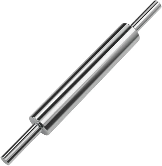 Rolling Pin (17 Inches) –304 Stainless Steel Roll Pins for Baking Pizza Dough Pie Cookie-Dough Roller& Smooth Construction - Essential Kitchen Utensil by StarlinkAccessoriesAirVentRollingPinCaptureCardConverter