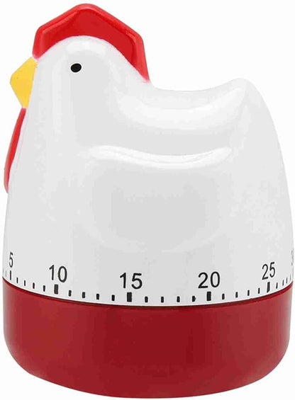 Kitchen Timer Cute, Lovely Egg Time Meter, Chicken Mechanical Wind up Timer for Cooking, Timing Reminder, Home Decor