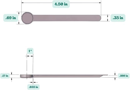 1/8 Teaspoon (0.625 mL | A Pinch) Long Handle Plastic Measuring Spoon for Coffee, Protein Powder, Pet Food, Spices, Grains, Dry Goods – Food-Grade BPA-Free (Pack of 10) - Image 2