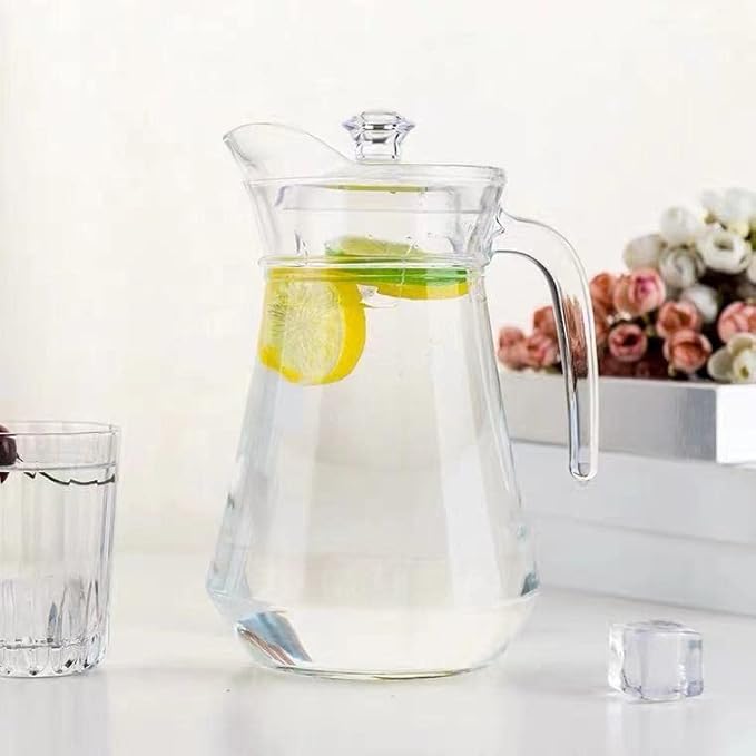 SOUJOY 2 Pack Plastic Pitcher, 68Oz Clear Iced Water Jug with Lid and Handle, Heat Resistant BPA-Free Tea Pitcher for Lemonade, Juice, Milk, Cold or Hot Beverage - Image 9